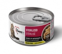 1st Choice Sterilized беззерновые консервы для стерилизованных кошек Курица с Сардиной 85 гр
