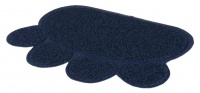 Trixie Litter Tray Mat ПВХ Коврик для кошачьего туалета в форме лапы, темно синий