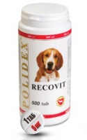 Polidex Recovit Полидекс Рековит - усиленный комплекс минералов, витаминов для щенков и собак мелких и средних пород