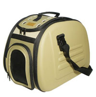 Ibiyaya складная сумка-переноска для собак и кошек до 6 кг бежевая 46 х 32 х 30 см