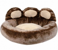 Лежак для собаки "Donatello", 60х50см, плюш, коричневый