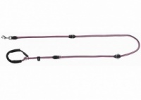 Поводок-удавка Fusion, M–XL: 1.90 м/ø 13 мм, черный/розовый