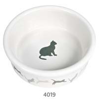 Миска для кошки с рисунком "Кошка", 0,25 л / ф 11 см, керамика