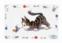 Trixie Place Mat Comical-Cat Коврик по миску "Кошка", 44 х 28 см