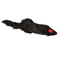 SQ5.5N Игрушка для кошек "Мышь черная с пищалкой ", 130-140мм (уп.1шт.)