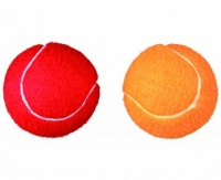Набор теннисных мячей, ф 6 см, 2 шт.