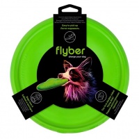 Collar Flyber Флайбер двусторонняя летающая тарелка для собак , диаметр 22 см, зелёная