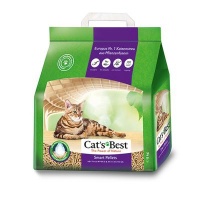 Наполнитель Cat's Best Smart Pellets, гранулированный древесный органический комкующийся