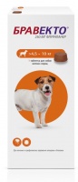 Intervet Бравекто жевательная таблетка от блох и клещей для собак 4,5-10кг 250мг (Защита 3 месяца) (1 таблетка)