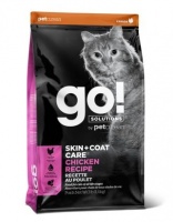 Go! Solutions Cats Skin+Coat Care Chicken Recipe Гоу Натурал Холистик корм для котят и кошек с Цельной Курицей, фруктами и овощами