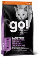 Go! Solutions Cats Carnivore Grain-Free Chicken Turkey Duck Recipe беззерновой корм для Котят и Кошек - 4 вида Мяса: Курица, Индейка, Утка и Лосось