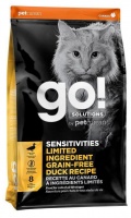 Go! Solutions Cats Sensitivity Limited Ingredient Grain Free Duck Recipe беззерновой корм для котят и кошек с чувствительным пищеварением со свежей уткой