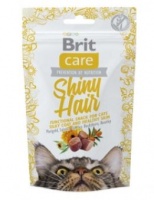 Брит Care лакомство для кошек Shiny Hair для блестящей шерсти 50 гр