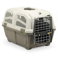 MPS МПС Скудо Престиж переноска для кошек и собак SKUDO PRESTIGE IATA 1-3 с металлической дверцей и замком, коричневая