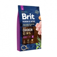 Brit Premium by Nature Adult S корм для взрослых собак мелких пород, курица