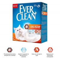 Ever Clean Fast Acting комкующийся наполнитель для кошек мгновенный контроль запахов
