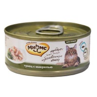 Мнямс консервы для кошек Тунец с макрелью в нежном желе 70 гр