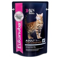 Eukanuba Cat Adult 1+ Years with Rabbit Эукануба, паучи для взрослых кошек с кроликом в соусе 85 гр
