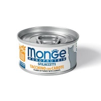Монж Монопротеин Кэт, монопротеиновые хлопья для кошек из мяса индейки с морковью 80 гр