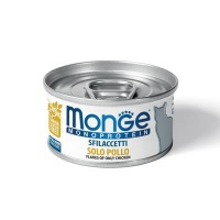 Монж Монопротеин Кэт, монопротеиновые хлопья для кошек из мяса курицы 80 гр