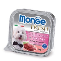 Monge Fresh Line Dog Tuna паштет для собак с аппетитными кусочками мяса, тунец 100 гр