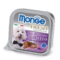 Monge Fresh Line Dog Lamb паштет для собак с аппетитными кусочками мяса, ягненок 100 гр