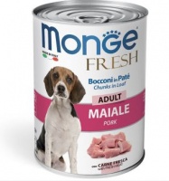 Monge Fresh Line Dog Pate Pork паштет для собак мясной рулет свинина 400 гр