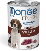 Monge Fresh Line Dog Pate Veal паштет для собак мясной рулет телятина 400 гр
