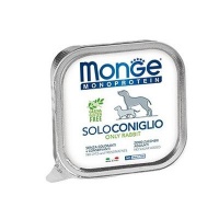 Monge Monoprotein Only Rabbit Dog монопротеиновые консервы для собак, паштет из кролика 150 гр