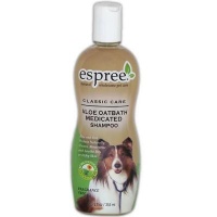 Espree CLC Aloe Oatbath Medicated Shampoo Эспри Шампунь с алоэ и протеинами овса для собак, для чувствительной, сухой и раздраженной кожи, без ароматизатоов 355 мл 
