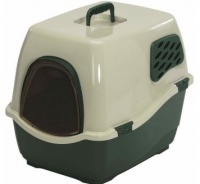 Marchioro BILL 1,2F туалет закрытый для кошек с фильтром, зелено-бежевый