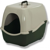 Marchioro BILL 1,2S туалет закрытый для кошек без фильтра и дверцы, зелено-бежевый