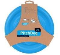 Collar PitchDog ПитчДог игровой летающий диск для аппортировки собак, диаметр 24 см, голубой