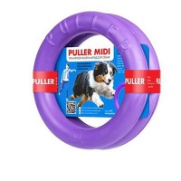 Collar Puller Midi Пуллер Миди, тренировочный снаряд для собак мелких и средних пород, диаметр 19,5 см, фиолетовый (2 шт)