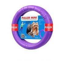 Collar Puller Mini Пуллер Мини, тренировочный снаряд для собак мелких пород, диаметр 18 см, фиолетовый (2 шт)