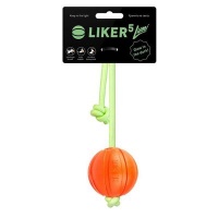 Collar Liker Lumi 5,7,9 Лайкер Люми мячик на шнуре для щенков и собак, оранжевый