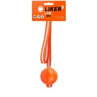 Collar Liker Line 5,7,9 Лайкер Лайн мячик на ленте для щенков и собак, оранжевый