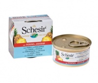 С353 Schesir Шезир консервы для кошек, Тунец/ананас/рис 75 гр