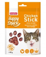 14167 Beaphar Беафар Ароматные кусочки мяса курицы Happy Snack для кошек