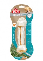 8in1 Delights Dental L косточка для ухода за зубами для крупных собак с куриным мясом и минералами 21 см