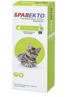 Intervet Бравекто капли спот-он от блох и клещей для кошек 1,2 - 2,8 кг 112,5 мг (Защита 2 месяца)