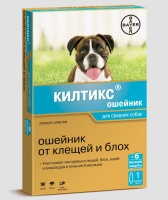 Bayer Килтикс Ошейник от блох и клещей для собак средних пород 48 см