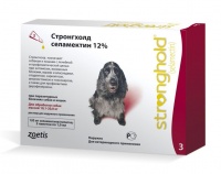 Zoetis Стронгхолд 120 мг капли от блох, ушных и чесоточных клещей, гельминтов для собак от 10 до 20кг (3 пипетки х 1 мл)