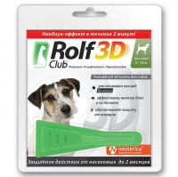 Rolf Club 3D Капли от блох и клещей для собак 4-10кг