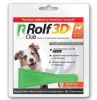 Rolf Club 3D Капли от блох и клещей для собак 10-20кг