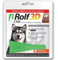 Rolf Club 3D Капли от блох и клещей для собак 20-40кг