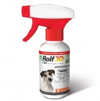 Rolf Club 3D Спрей от блох и клещей для собак 200мл