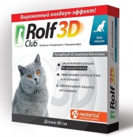 Rolf Club 3D Ошейник от клещей и блох для кошек