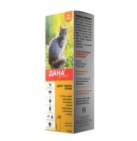 Дана Ультра Спрей для кошек для профилактики и борьбы с блохами, вшами, власоедами и другими насекомыми 95мл