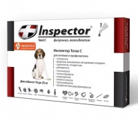 Inspector инсекто-акарицидные капли от всех паразитов для собак (от 10 до 25 кг)